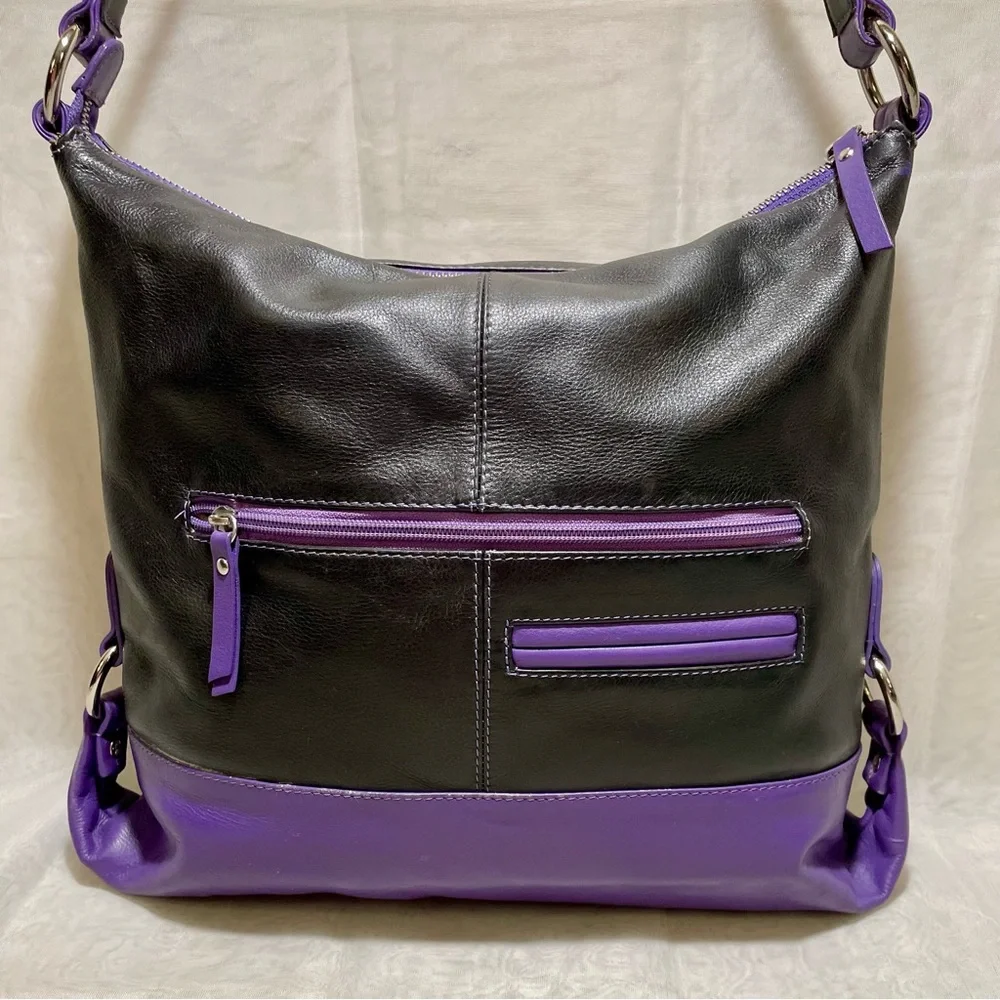 ILI New York Color-block Leather 2-way Bag 💜